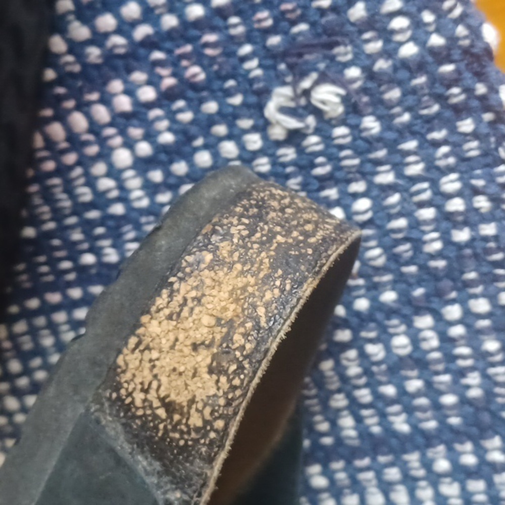 Boston Birkenstock Black Leather Men 10 - Picture 9 of 10